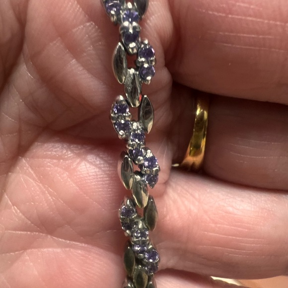 Authentic Amethyst BRACELET in 925 Silver - Picture 6 of 8